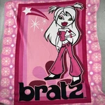 Vintage 2004 Bratz Fleece Blanket Pink Stars Girl Mga Throw Retro Bedding. Fixed Price $99.99.