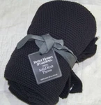 Better Homes & Gardens Solid Knit Throw Blanket - 50" X 60" New Charcoal. Fixed Price $22.99.