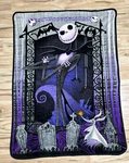Jack Skellington Throw Blanket Disney Nightmare Before Christmas Northwest 58X42. Fixed Price $19.99.