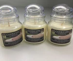 3 Candle-lite Mini Glass Jar Candles Soft Cotton Sheets Lasting Scent Long Burn. Fixed Price $18.85.