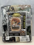 Vintage Riddle & Cockrell Split Rock Lighthouse Woven Throw Blanket 68"X50" Nos. Fixed Price $39.95.