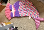 The Hug Fun Company Mermaid Tail Blanket Pink Purple Multicolor Kids Polyester. Fixed Price $12.47.