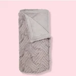 Ulta Beauty Grey Ultra Soft Plush Throw Cozy Blanket Faux Fur 50"X60" New. Fixed Price $15.49.