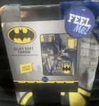 Batman Nwt Soft & Cuddly Fleece Throw 40" X 50" Kids Blanket Microfiber. Fixed Price $14.79.