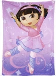 Nickelodeon Dora The Explorer Plush Blanket Ballet 30 40 Kids Fleece Soft. Fixed Price $25.18.
