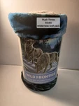 Frontier 50 X 60 Wilderness Wolf Pack Plush Throw Blanket New. Fixed Price $17.89.