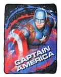 Marvel Comics Captain America Shield Avengers 46"X60" Fleece Throw Blanket. Fixed Price $29.99.