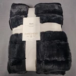 Threshold Plush Black Faux Fur Throw Blanket 50 60 New Soft Fuzzy Warm. Fixed Price $18.99.