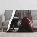 Football Rugby Fleece Throw Blanket Sofa Couch Home Room Decor 50X60 Inch. Fixed Price $21.35.