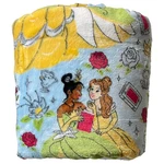 Big One Oversized Disney Princess Belle & Tiana Microplush Throw Blanket 5' X 6'. Fixed Price $31.88.