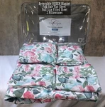 Charisma Julia Full Sheet Set & Queen Reversible Down Alternative Blanket Floral. Fixed Price $39.99.