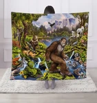 Regal Comfort - Land Of The Bigfoot Faux Fur Printed Throw Blanket 50"X60". Fixed Price $23.99.