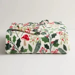 The Big One Christmas Holiday Botanical Holly & Mushroom Fleece Throw Blanket. Fixed Price $34.99.