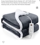 Evajoy Heated Blanket Hand Controller 3 Settings Auto Shut-off 50X60IN New. Fixed Price $44.00.