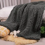 Carriediosa Chenille Chunky Knit Blanket Soft Fluffy Handmade Throw For. Fixed Price $82.29.