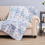 Greenland Betty Lace-embellished Throw Blanket 50X60", White. Fixed Price $48.89.