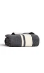 Preston Lane Throw Blanket 50" X 70"PREMIUM Soft Cotton Blend Fluffy Grey Stripe. Fixed Price $79.00.