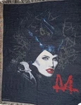 Disney Villains Maleficent Woven Tapestry Throw Blanket 48 X60 Angelina Jolie. Fixed Price $30.00.