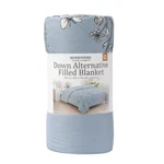 Berkshire Down Alternative Filled Blanket.reversible To Solid Queen Size 98"X92". Fixed Price $46.94.