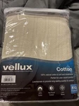 Vellux Cotton Lightweight Textured Bed Blanket, Queen. Fixed Price $54.99.