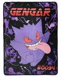 Pokemon Gengar Trading Card Throw Blanket 46" X 60" Soft Fleece. Fixed Price $39.99.