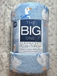 Silly Goose - Nwt The Big One Supersoft Blue & White Geese Plush Blanket 5'X6'. Fixed Price $26.00.