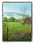 Manual Inspirational Collection Tapestry Throw With Verse, Lift My Eyes, 50.... Fixed Price $65.97.