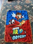 Nintendo Super Mario Odyssey Silky Soft Fleece Throw Blanket 37 X 49. Fixed Price $15.00.