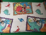 Vintage Walt Disney Mickey Minnie Mouse Dinosaurs Wool Blanket Twin Cave Man. Fixed Price $84.95.