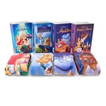 Disney Classic Vhs Boxed Silk Touch Throw 50" 70" Complete Set Of 4!. Fixed Price $179.99.