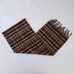 Covington Womens Houndstooth Plaid Acrylic Fringe Scarf 12X72. Fixed Price $8.50.