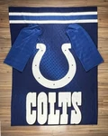 Northwest Nfl Indianapolis Colts Toss Soft Adult Size Comfy Throw With Sleeves. Fixed Price $19.99.