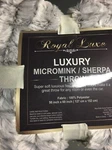 New Royal Luxe Luxury Micromink Sherpa Reversible Throw Elle Home. Fixed Price $43.00.