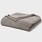 Threshold Ultra Plush Blanket Full/queen Gray 90X92 Soft Bed New. Fixed Price $19.99.