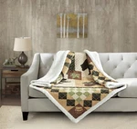 Virah Bella - Four Point Lodge Quilted Sherpa Throw 50"X60". Fixed Price $39.95.