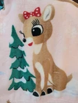Rudolph The Red Nosed Reindeer Pink Clarice Blanket Throw 50X70 Girls Soft Nwt. Fixed Price $45.00.