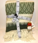 Nwt Made In Latvia Klippan Freja Wood Cream Green 130 X 200CM Throw Blanket. Fixed Price $129.99.