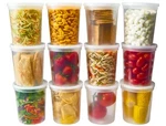 Durahome - Deli Food Storage Containers With Lids 32 Oz Quart Pack Of 24. Fixed Price $28.34.