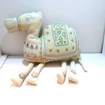 Camel Plush Embroidered Pillowfort Decor New Nursery White Teal & Coral. Fixed Price $16.56.