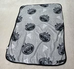 Fortnite Tomato Head Pizza Plush Throw Blanket 46X60 Grey Gamer Bedding W/flaw. Fixed Price $10.00.