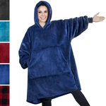 Comfy Hoodie Sweatshirt Wearable Blanket With Sleeves Large Pocket Sherpa. Fixed Price $34.99.
