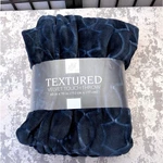Life Comfort Navy Blue Textured Velvet Touch Throw Blanket 60X70 Geometric New. Fixed Price $29.99.