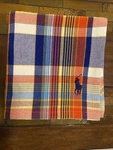 Polo Ralph Lauren Plaid Beach Picnic Garden Blanket Cotton Navy Multi Big Pony. Fixed Price $65.00.