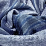 Soft And Warm Blue Striped Alpaca Wool Throw Brushed Blanket 90" X 65" Queen. Fixed Price $79.95.