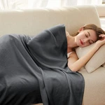 Amyhomie Cooling Blanket, 100% Rayon Derived From 59" X 79", Dark Gray. Fixed Price $58.91.