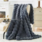 Bigacogo Faux Fur Throw Blanket For Couch, Fuzzy Soft Plush Thick Warm Bubble.... Fixed Price $49.37.