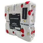 Lucky Brand Queen Size Spring Floral Garden Cozy Plush Blanket 90X90IN Multi. Fixed Price $75.60.