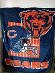 Chicago Bears Nfl Throw Blanket 50X60 The Northwest Company Plush Fleece. Fixed Price $34.99.