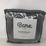Bare Home Sherpa Blanket Twin/twin Xl,grey For Bed Lightweight. Fixed Price $31.49.
