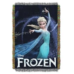 Disney Frozen Queen Of Ice Woven Tapestry Throw Blanket 48" X 60". Fixed Price $34.99.